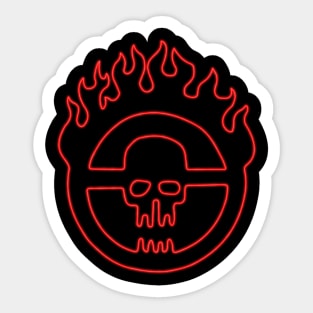 NEON WAR SKULL Sticker